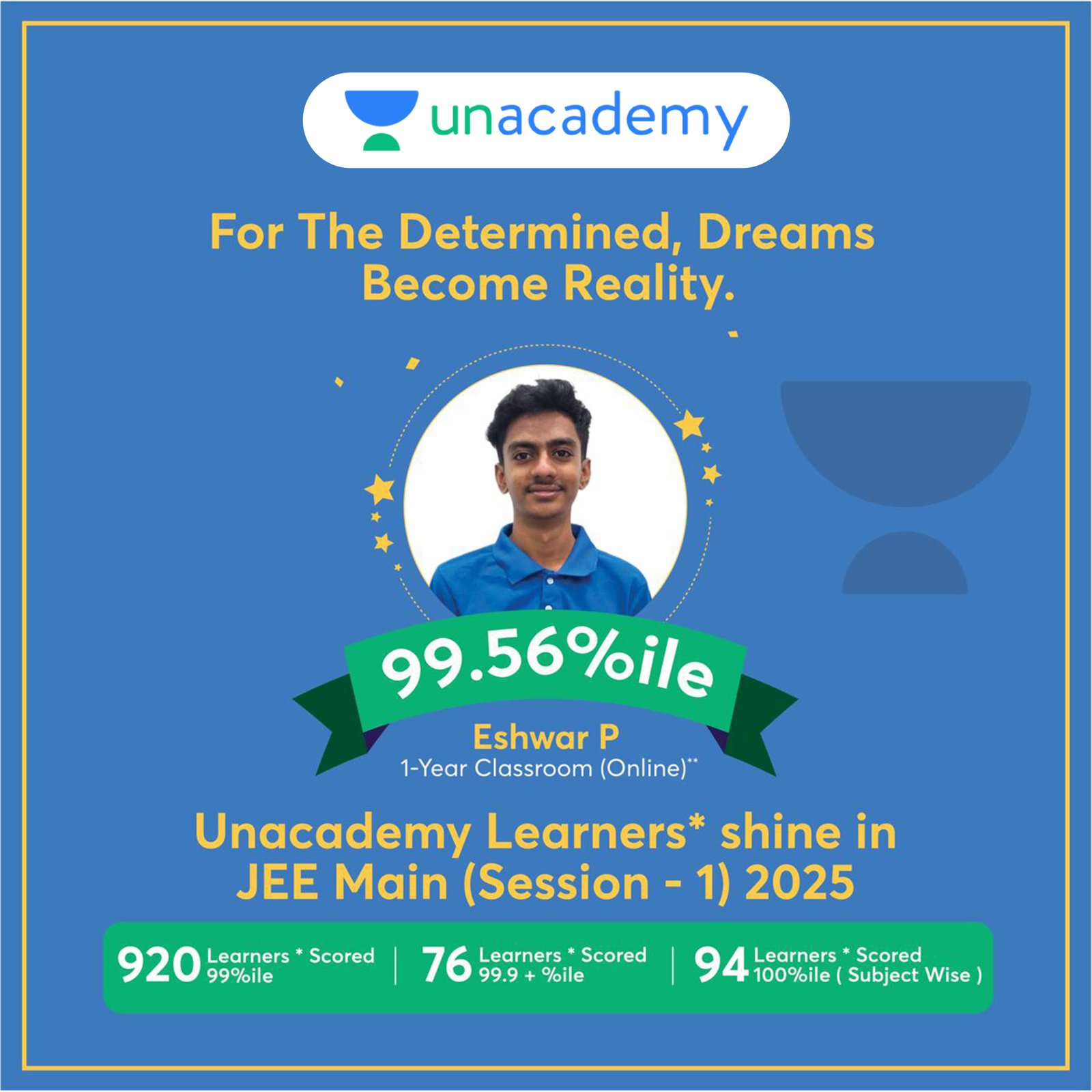 JEE topper Arjun Prasath